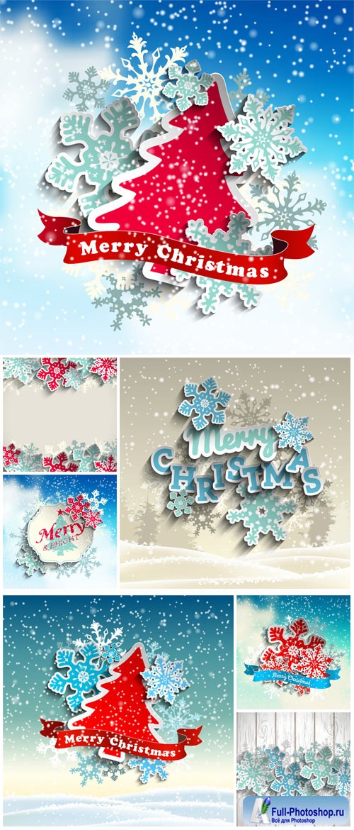 New Year and Christmas illustrations in vector 23