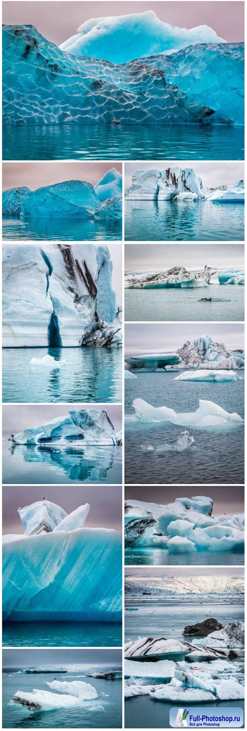 Icebergs stock photo