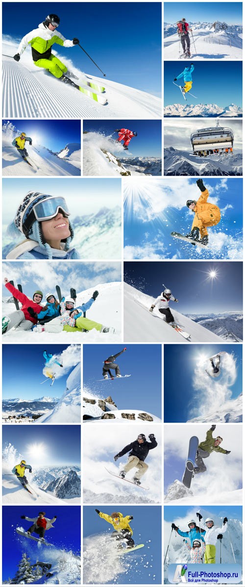 Winter vacation in the mountains stock photo 2