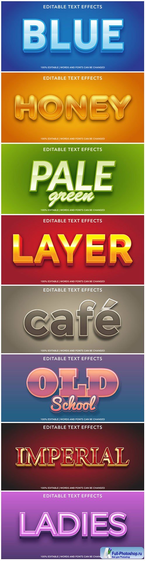 3d editable text style effect vector vol 168