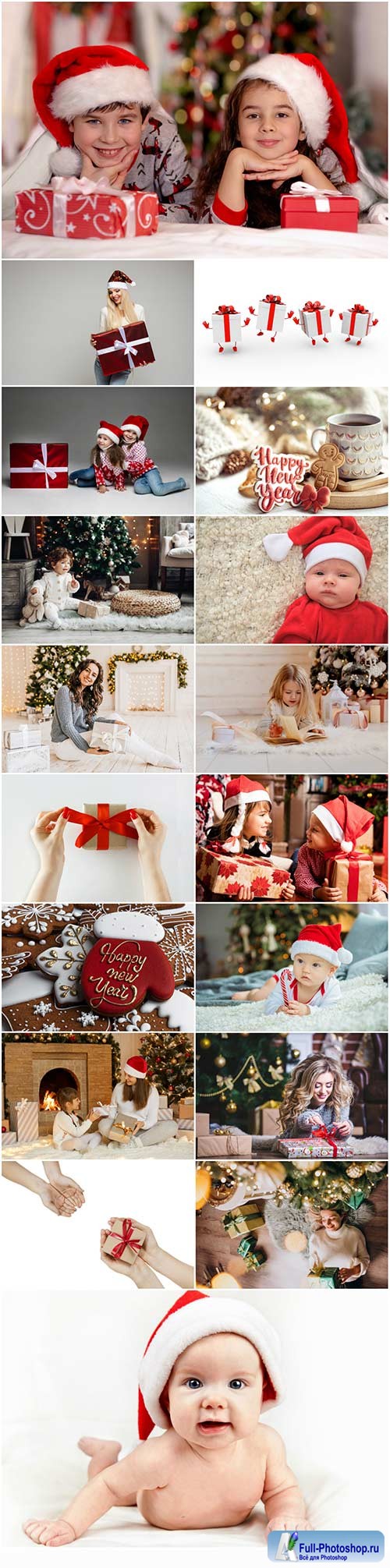 Merry christmas and happy new holidays stock photo