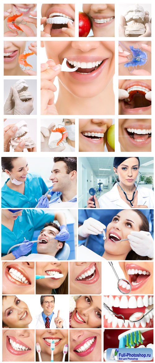 Smile, visiting dentist stock photo