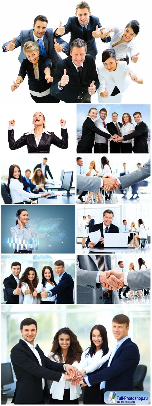 Group of business people, business concept stock photo