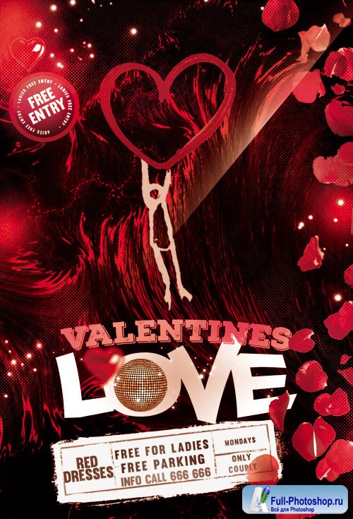 Lovely Night Flyer PSD TemplateS