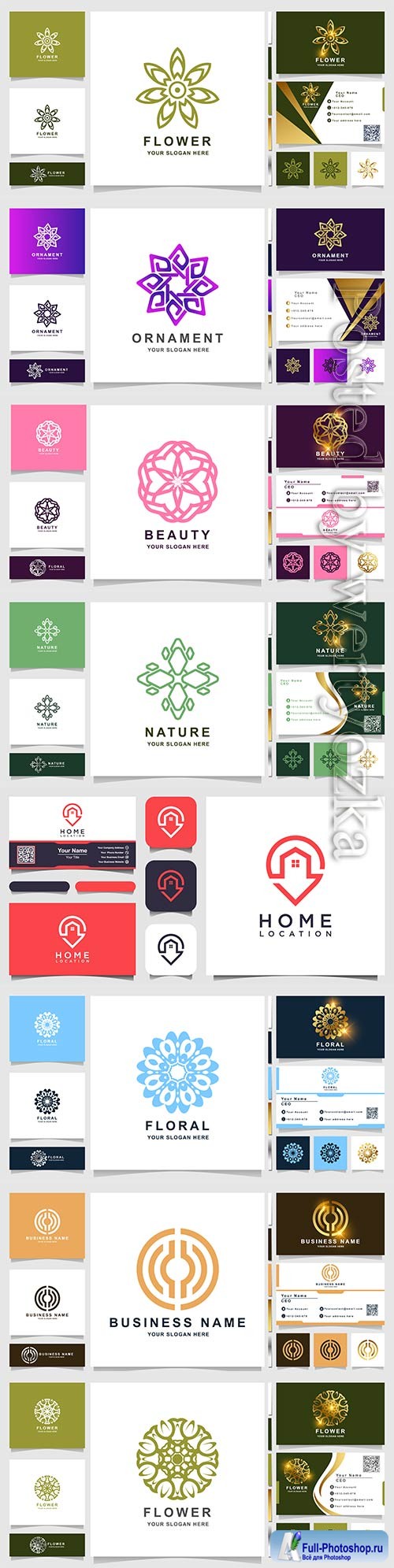 Vector logo and business card