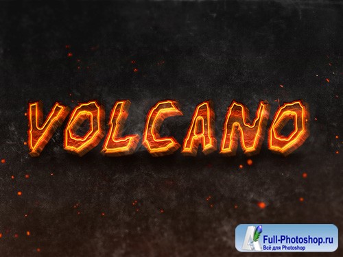 Burning Text Effect PSD Design Template vol 5