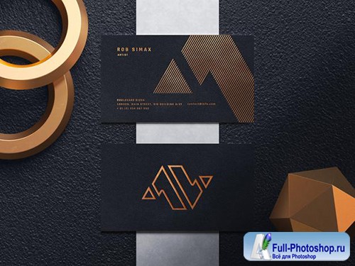 Luxury business card mockup psd template