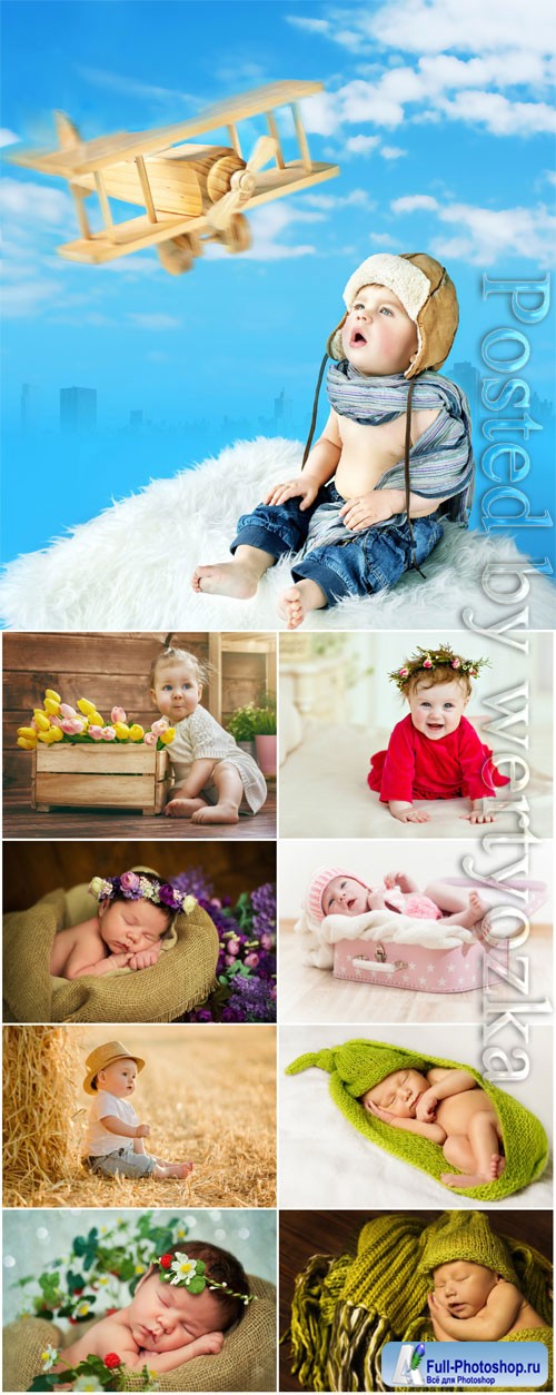 Beautiful little children stock photo