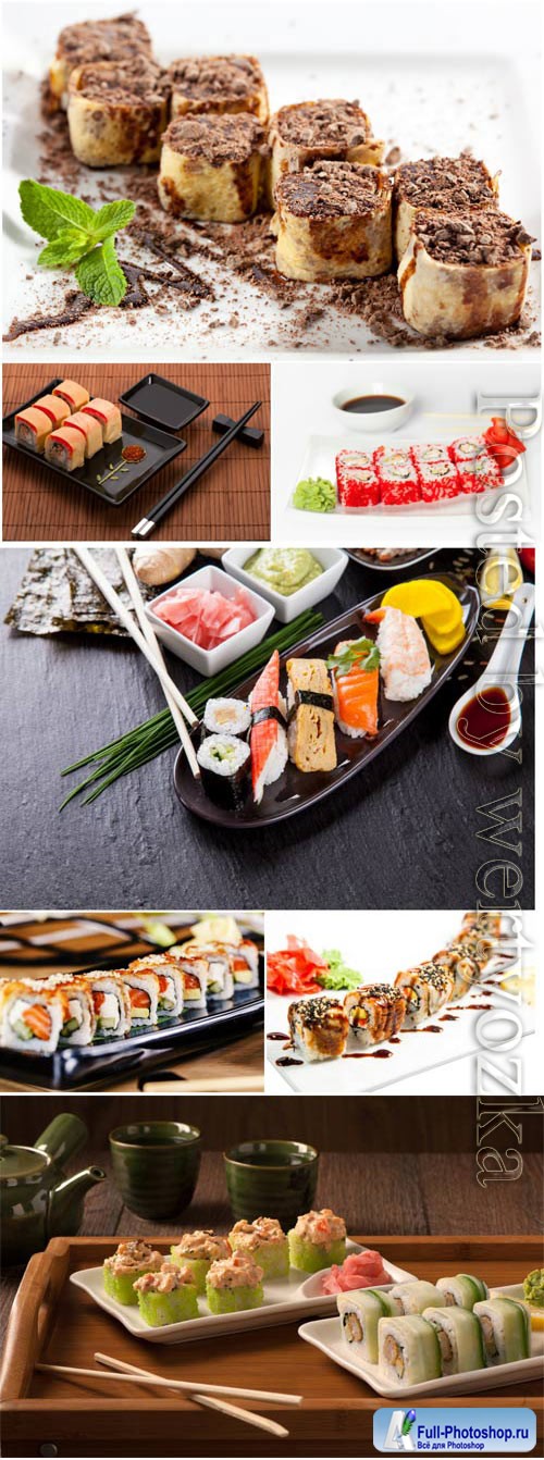 Sushi set stock photo
