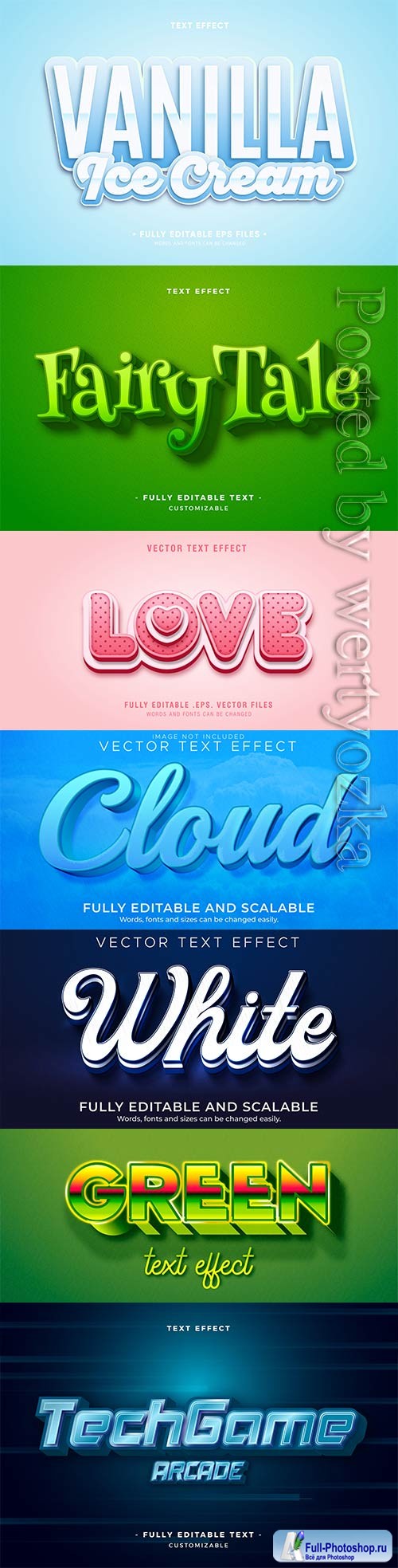 3d editable text style effect vector vol 370