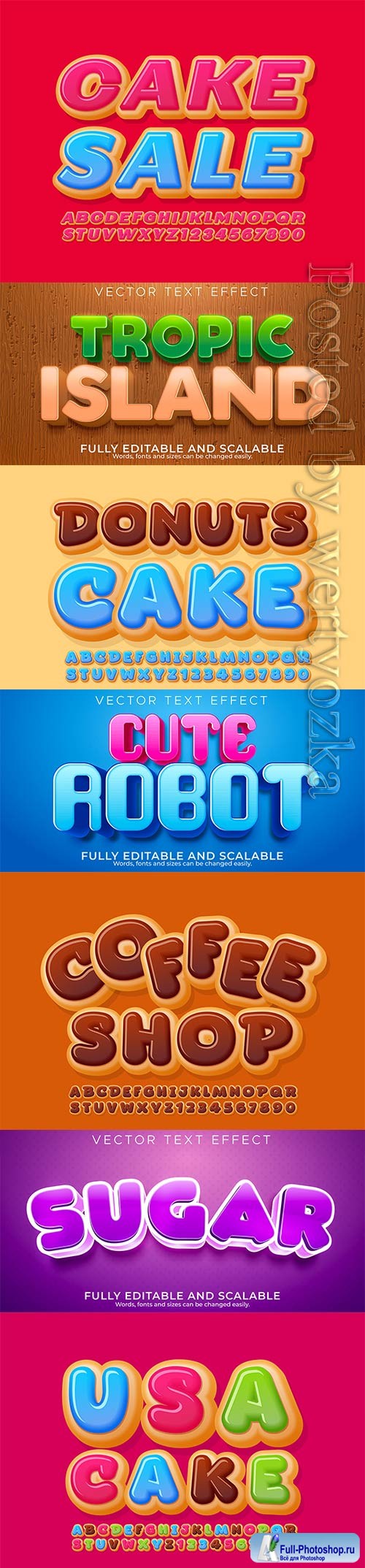 3d editable text style effect vector vol 371