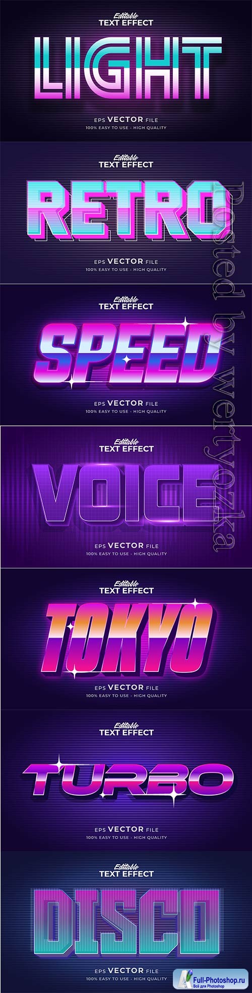 3d editable text style effect vector vol 359