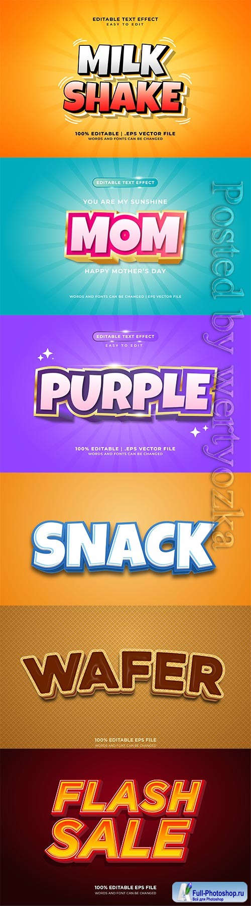 3d editable text style effect vector vol 392