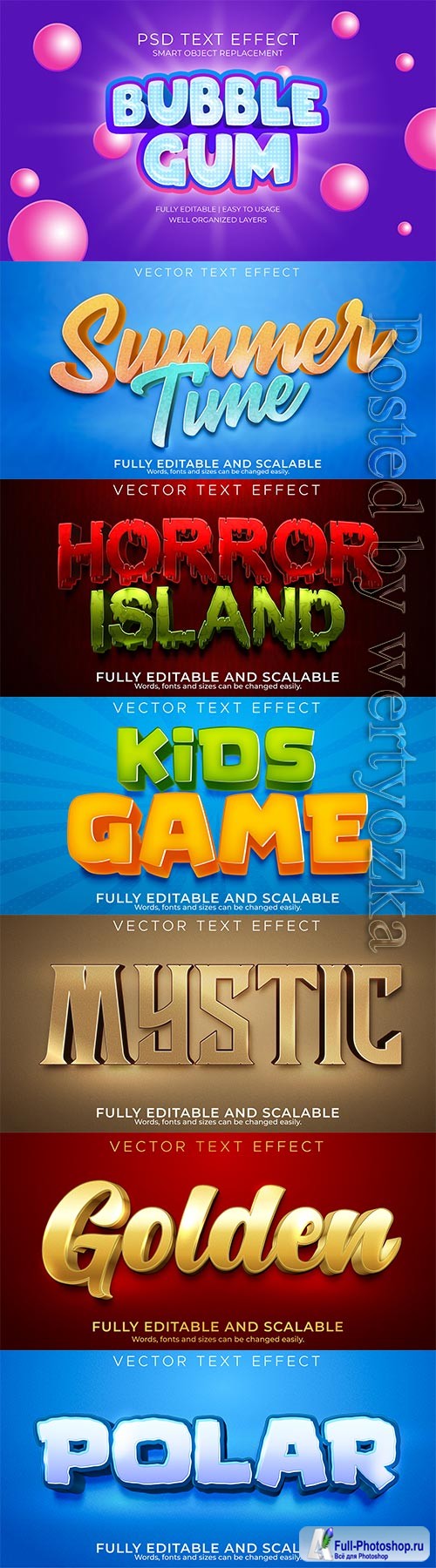 3d editable text style effect vector vol 391