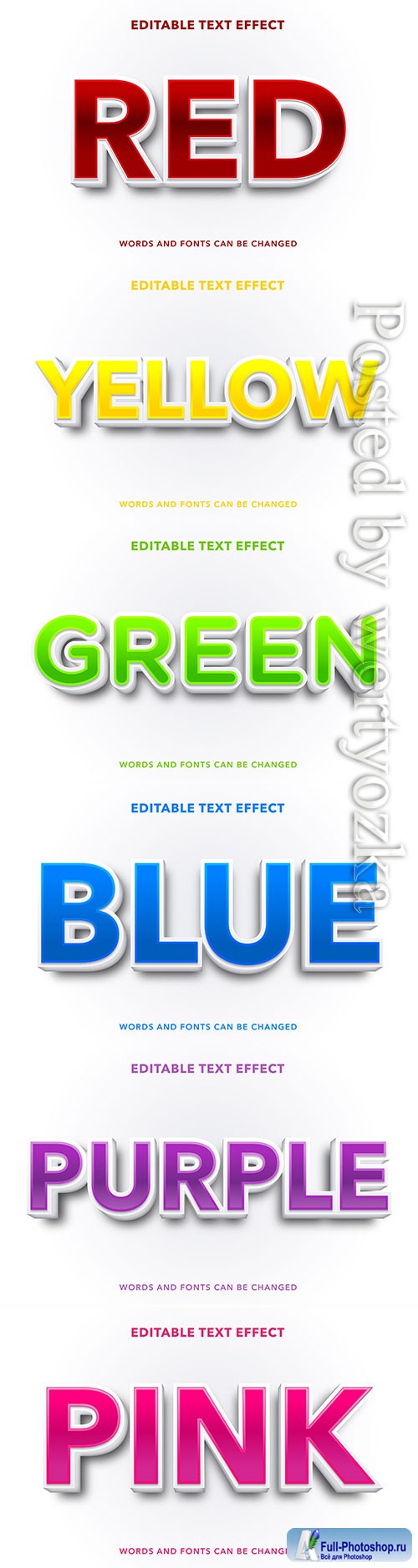 3d editable text style effect vector vol 382