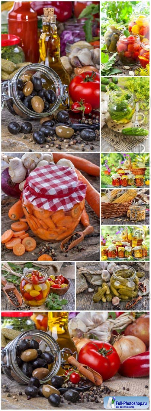 Preservation of vegetables stock photo