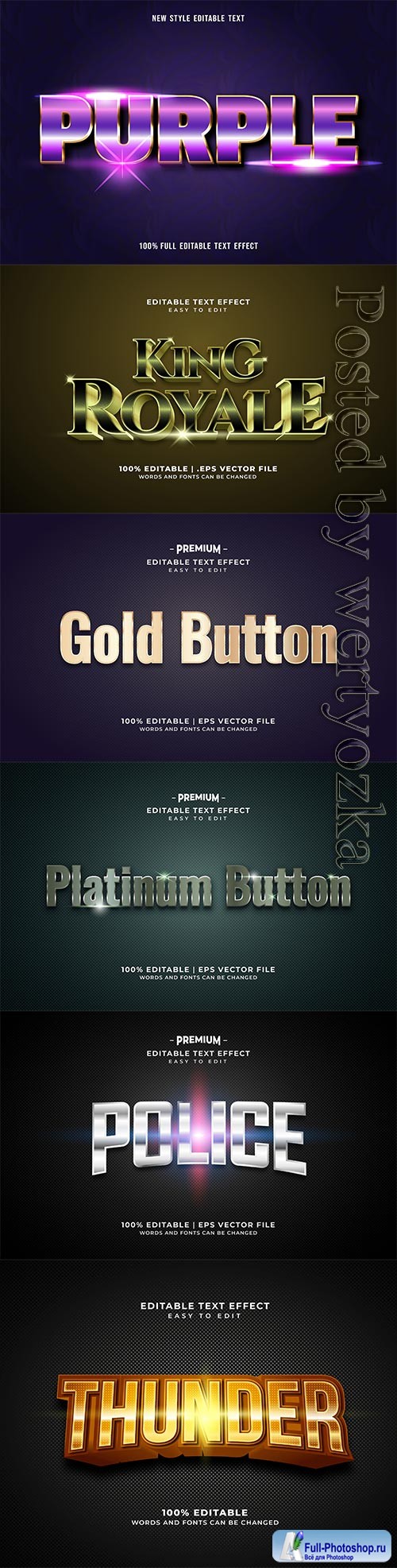 3d editable text style effect vector vol 396