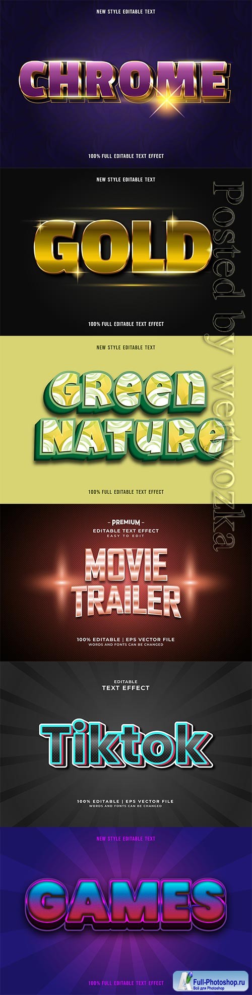 3d editable text style effect vector vol 395