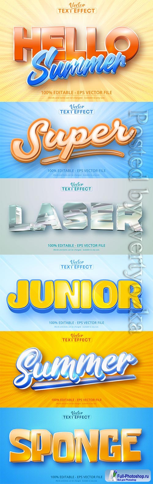 3d editable text style effect vector vol 402