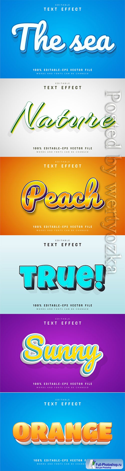 3d editable text style effect vector vol 409