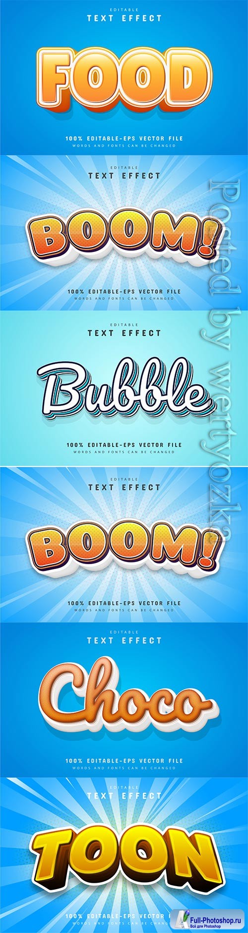 3d editable text style effect vector vol 404