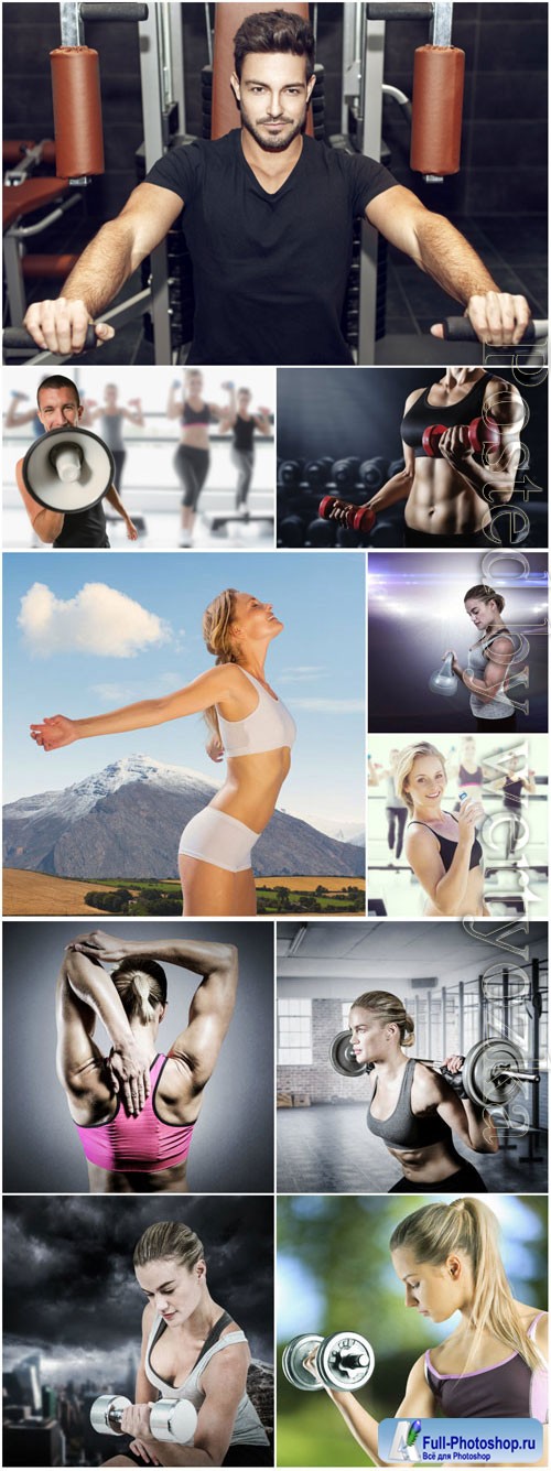 People and sports stock photo