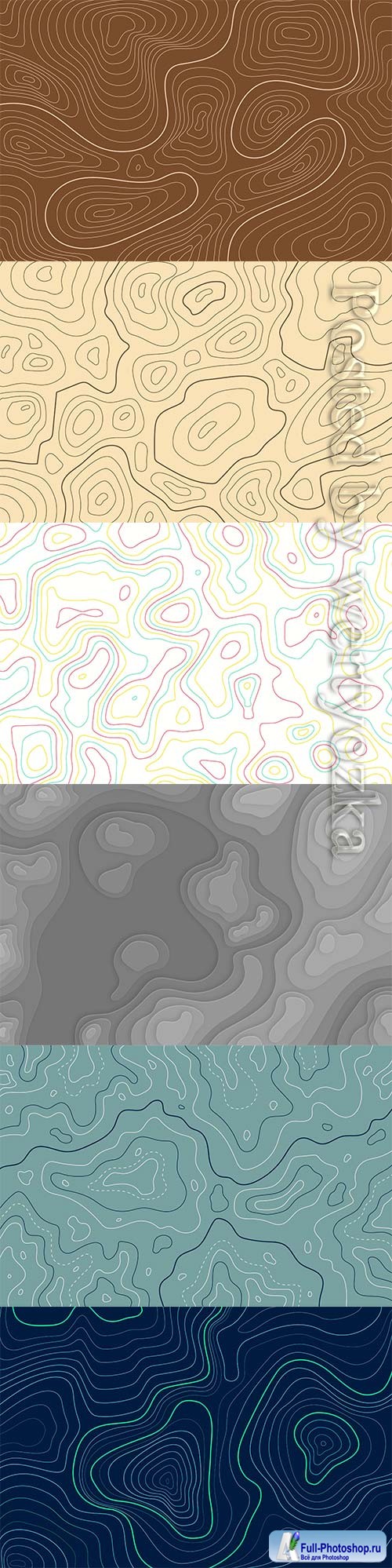 Topographic map wallpaper vector background