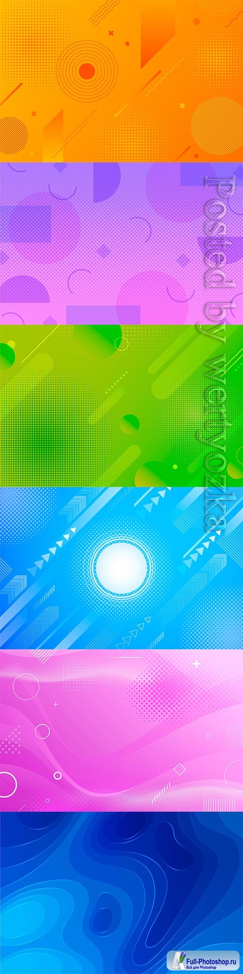 Abstract halftone vector background