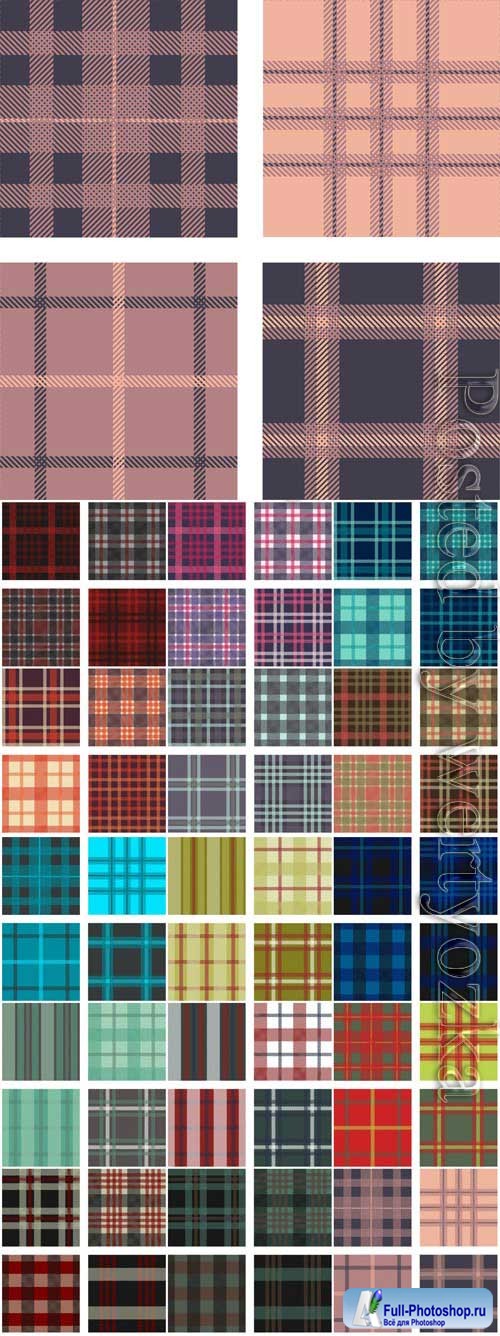 Seamless checkered texture in vector