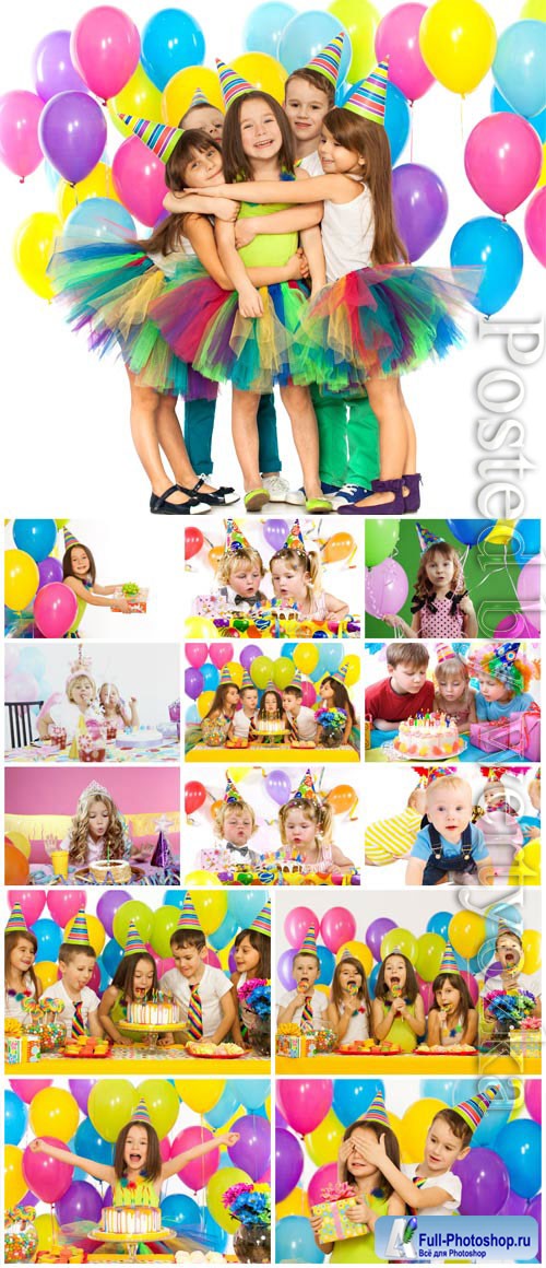 Children's birthday stock photo