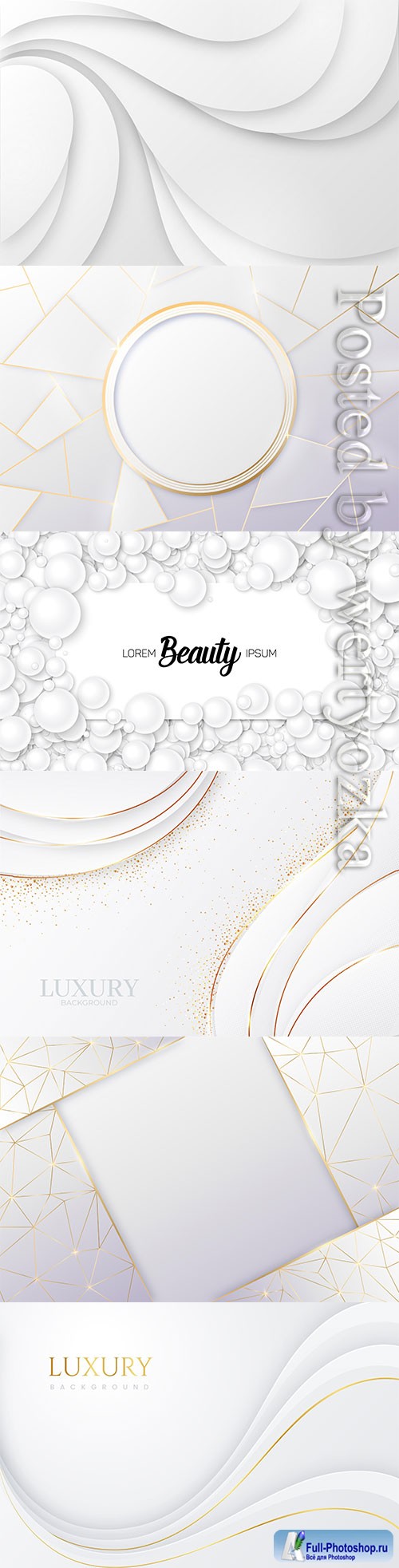Luxury white abstract vector background