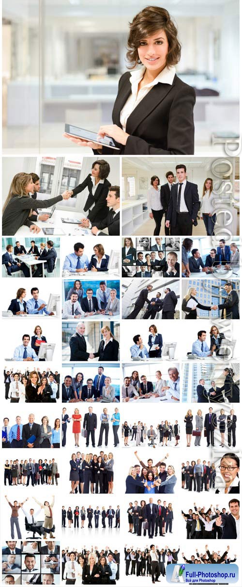 Successful business people stock photo