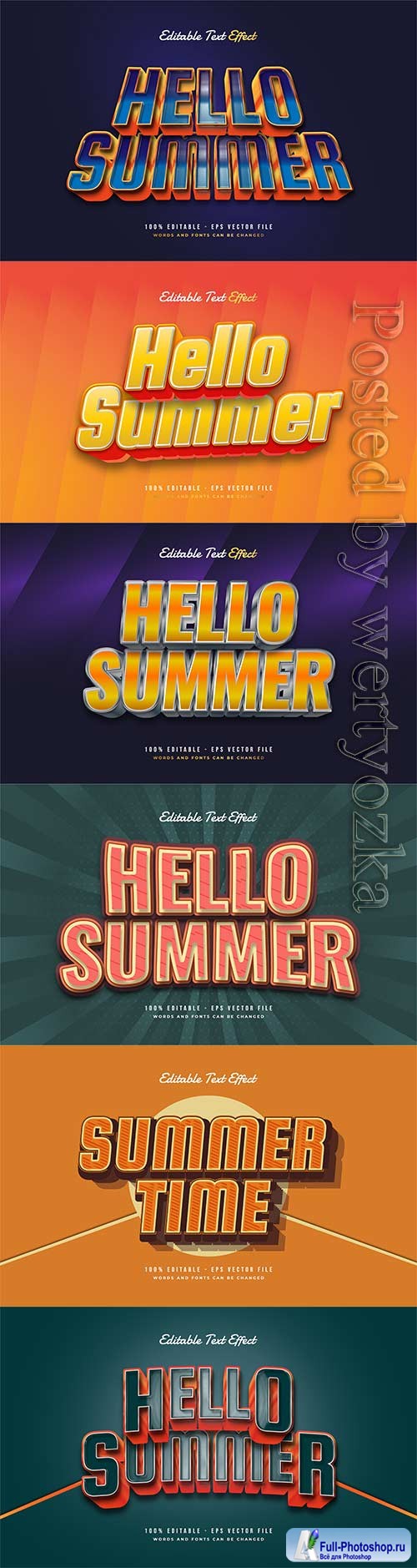 3d editable text style effect vector vol 475