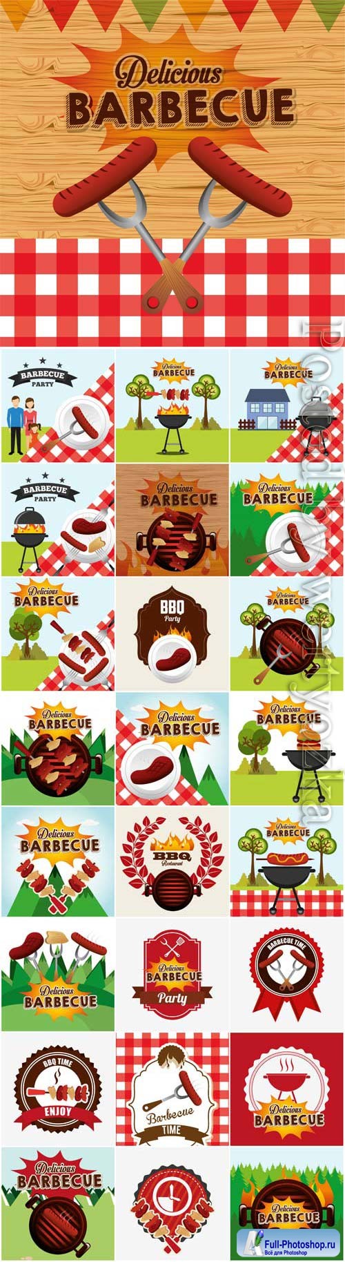 BBQ illustration in vector