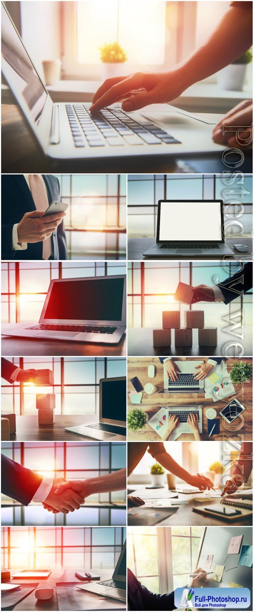 Business concept, modern technology stock photo