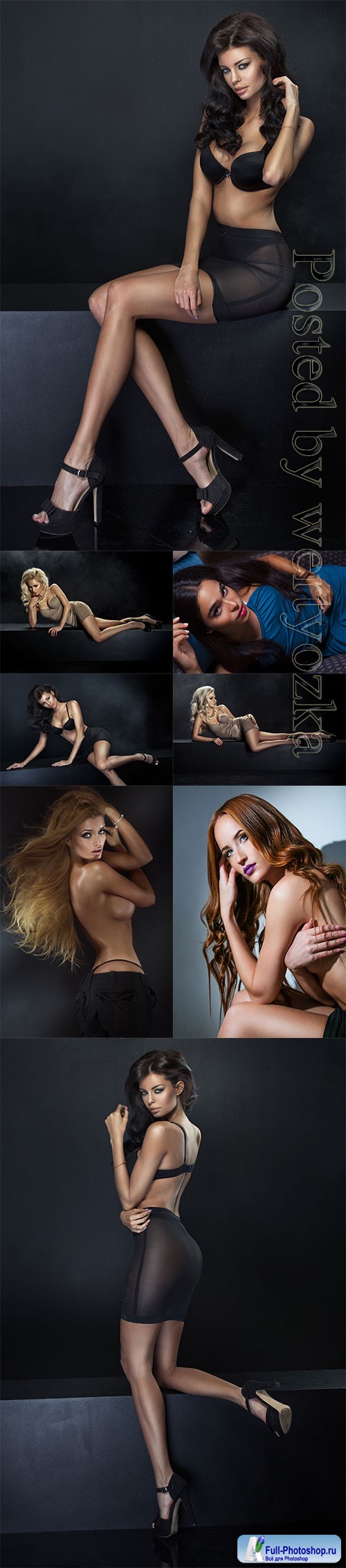 Luxury women in lingerie posing stock photo vol 22