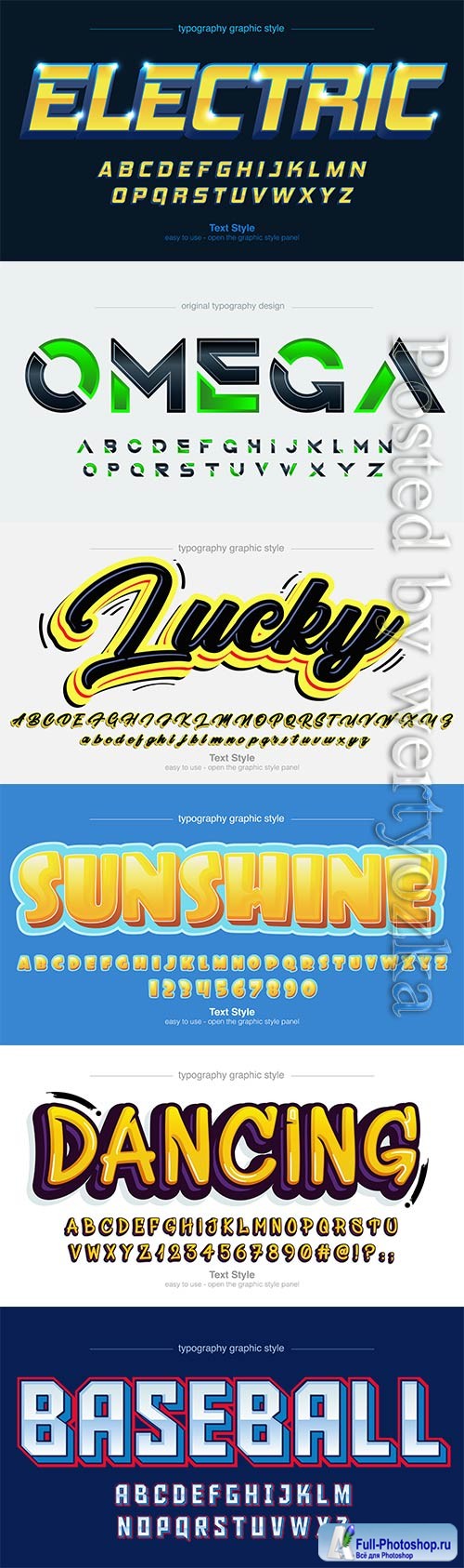 3d editable text style effect vector vol 574