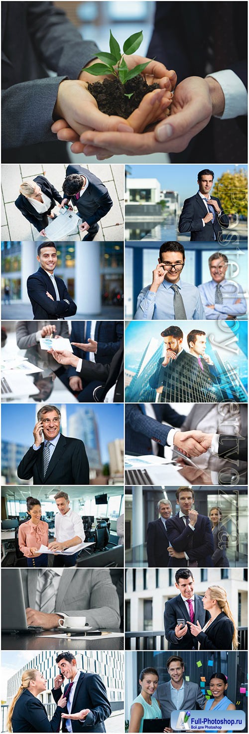 Beautiful and successful business people stock photo