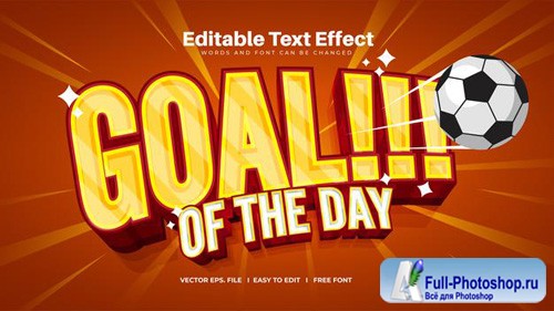 Goal of the day text effect