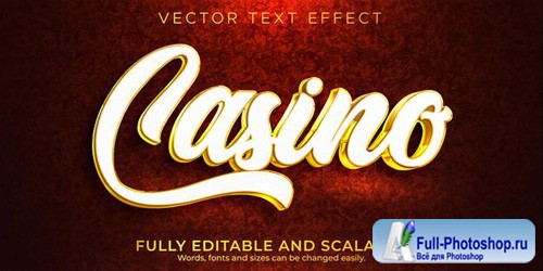 Casino text effect