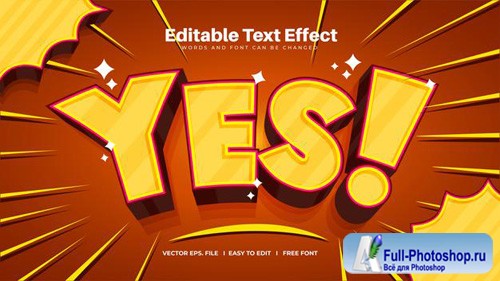 Yes text effect