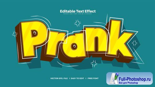 Prank text effect