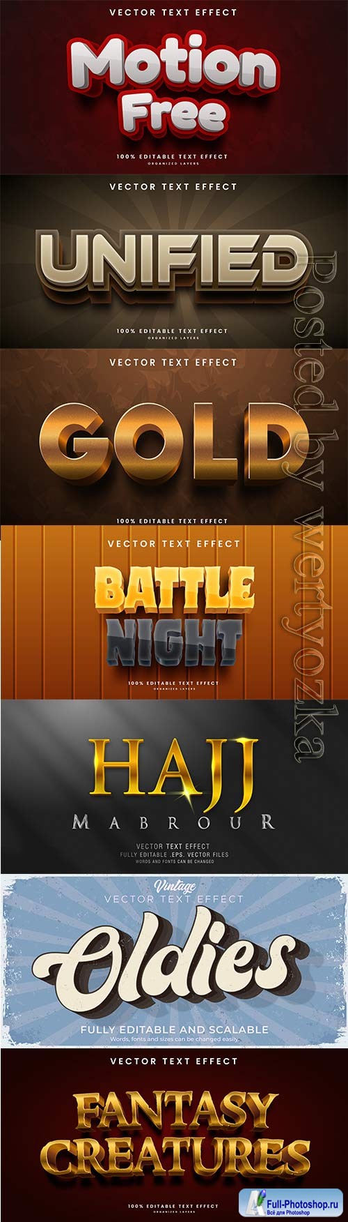 3d editable text style effect vector vol 750