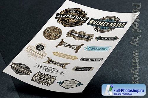 Vector of 16 logos and badges
