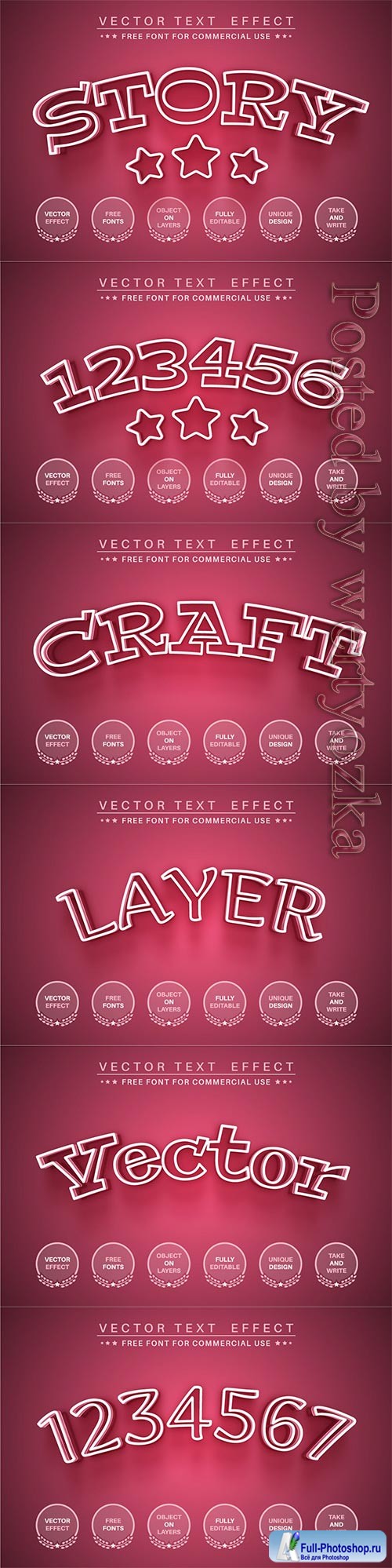 Pink Story - Editable Text Effect, Font Style