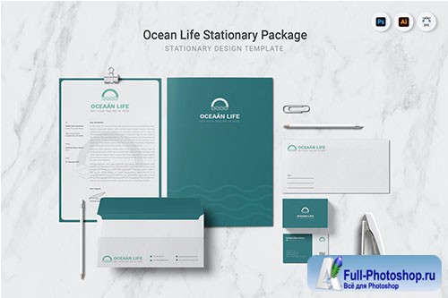 Ocean Life Stationary device for brand identity