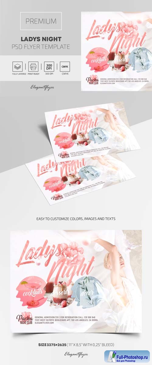 Ladys Night Premium PSD Flyer Template