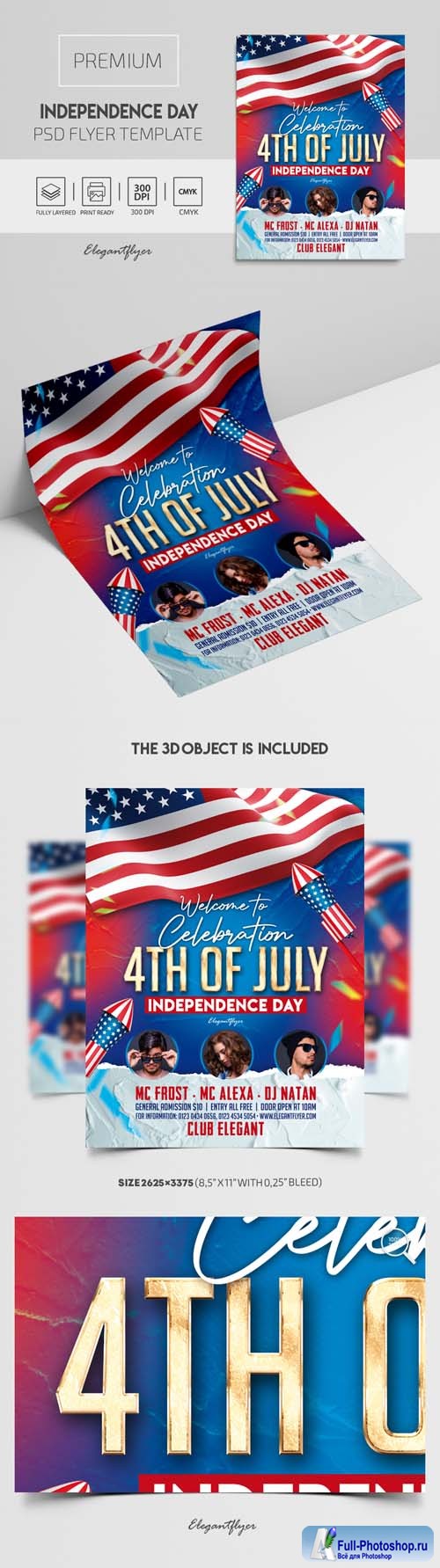 Independence Day Premium PSD Flyer Template