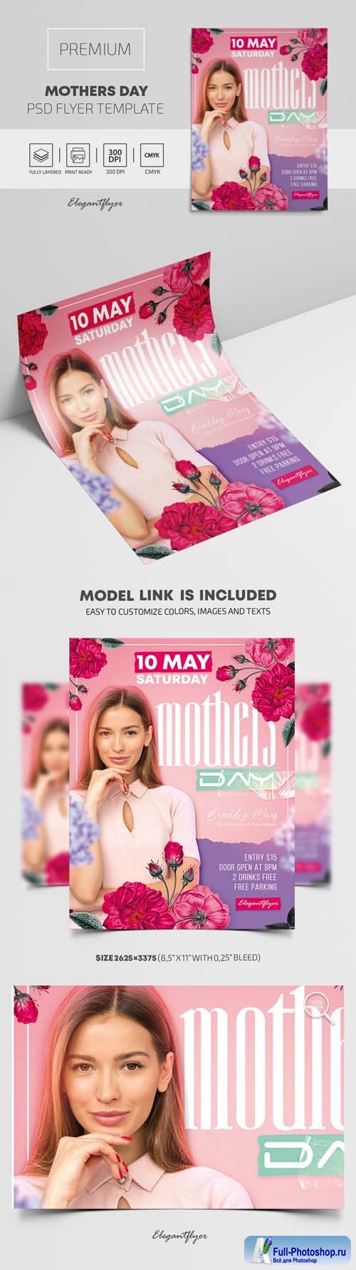 Mothers Day Premium PSD Flyer Template