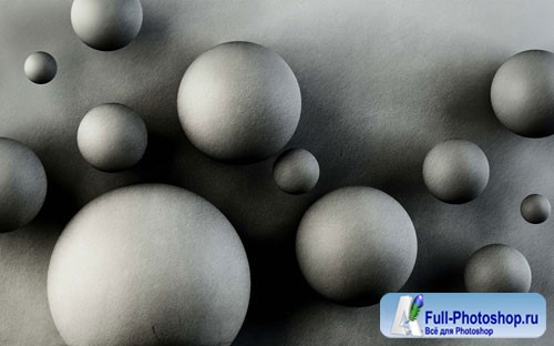 Gray solid sphere 3d background wall